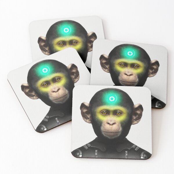 Item preview, Cyborg Monkey designed and sold by PapaRabbit.