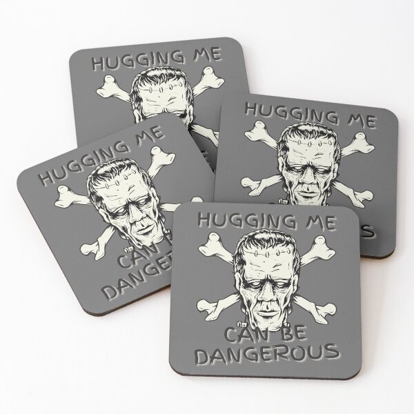 Item preview, hugging me can be dangerous, halloween, frankenstein designed and sold by SighFly52.