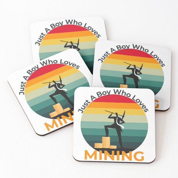 Item preview, Just A Boy Who Loves Mining - retro vintage designed and sold by sbe-zone.