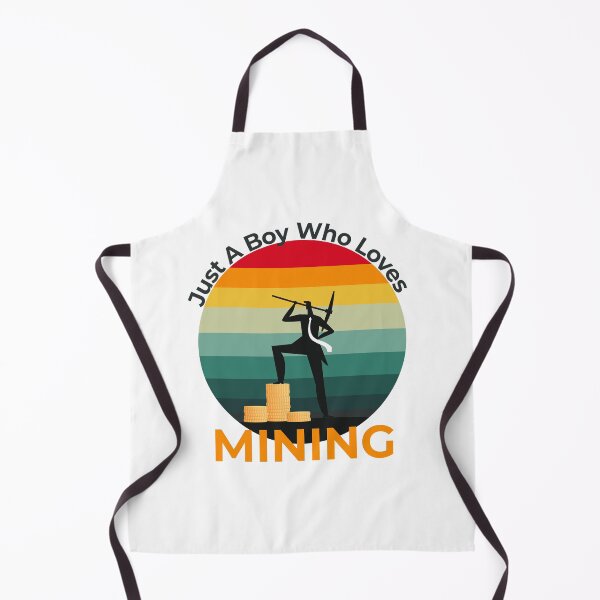 Item preview, Just A Boy Who Loves Mining - retro vintage designed and sold by sbe-zone.