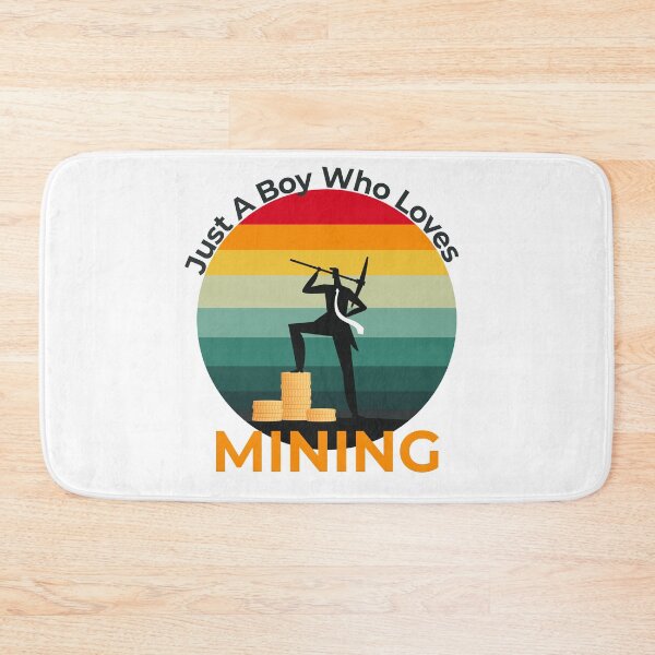 Item preview, Just A Boy Who Loves Mining - retro vintage designed and sold by sbe-zone.
