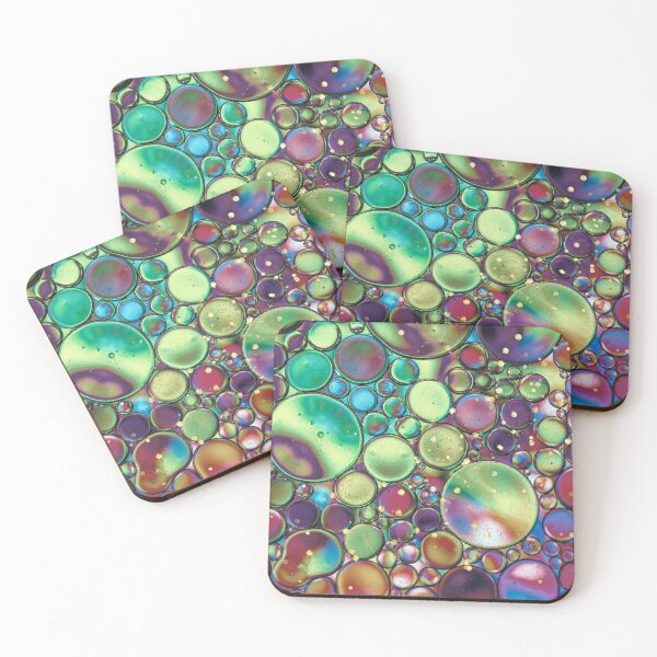 Item preview, Metallic effect random circle pattern using iridescent muted tones designed and sold by ditzy-designs.