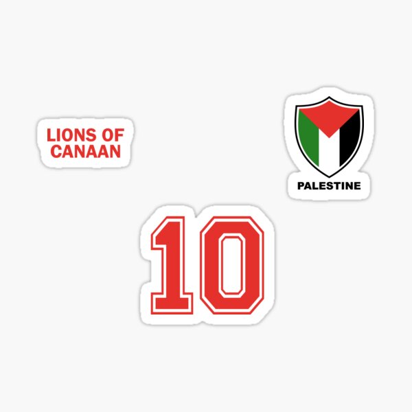 Autocollant Ballon De Foot palestine