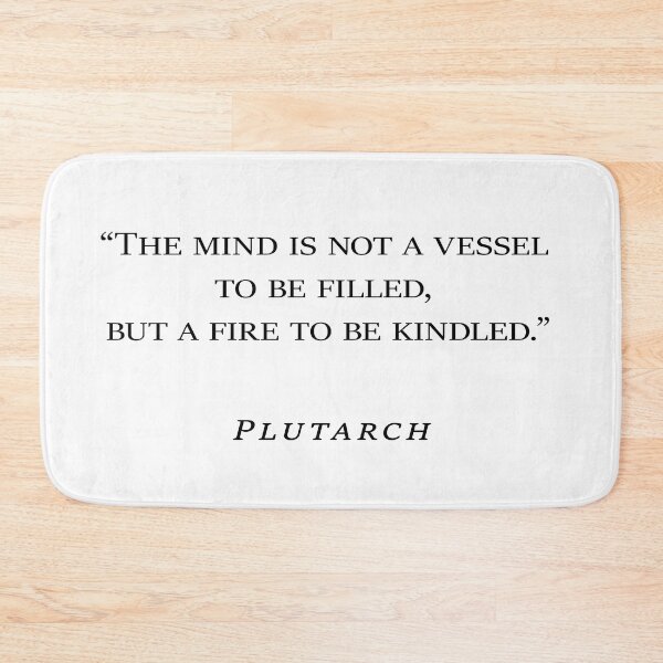 Item preview, Plutarch Patience and Toughness Quote Typography designed and sold by V0IDRACE.