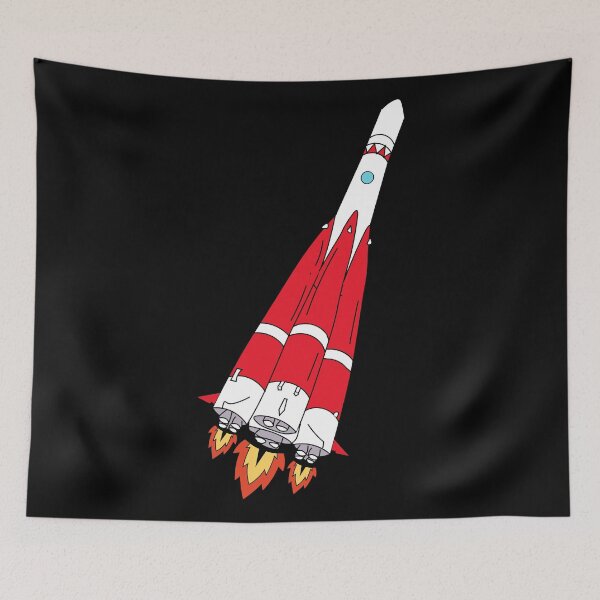 Item preview, Rocket With Thrust - Hand Painted designed and sold by Shirtey.
