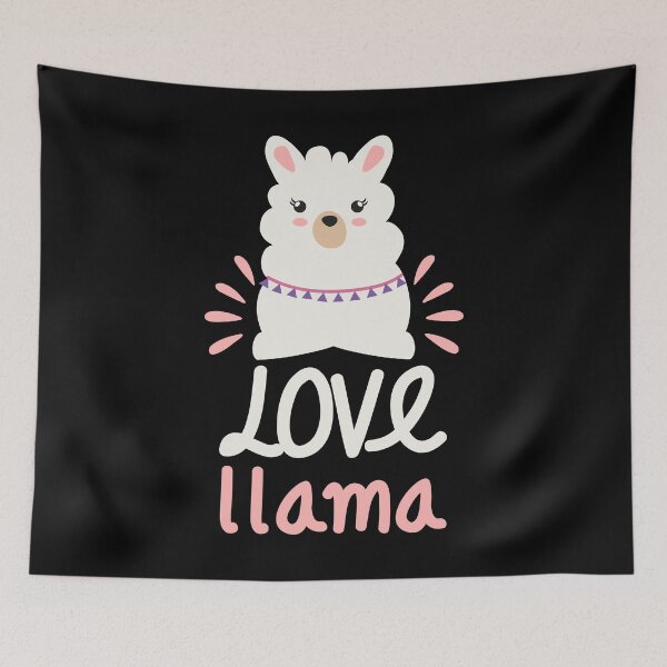 Item preview, Love llama lettering animal designed and sold by Palteeshop.