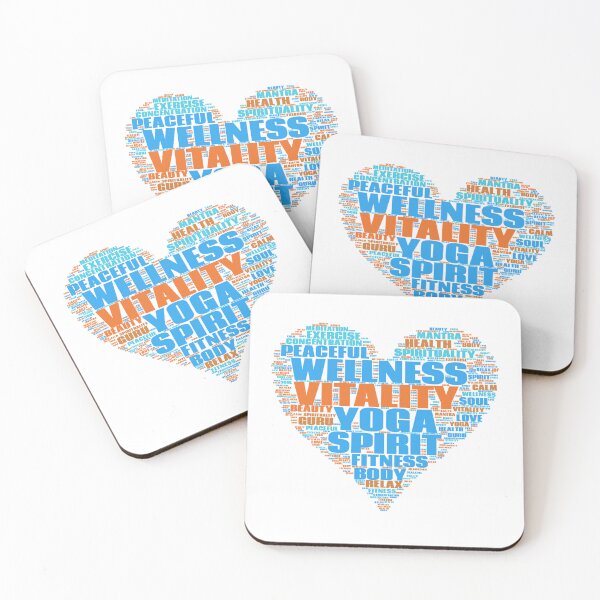 Item preview, Yoga Heart Word Cloud designed and sold by WordCloudStore.