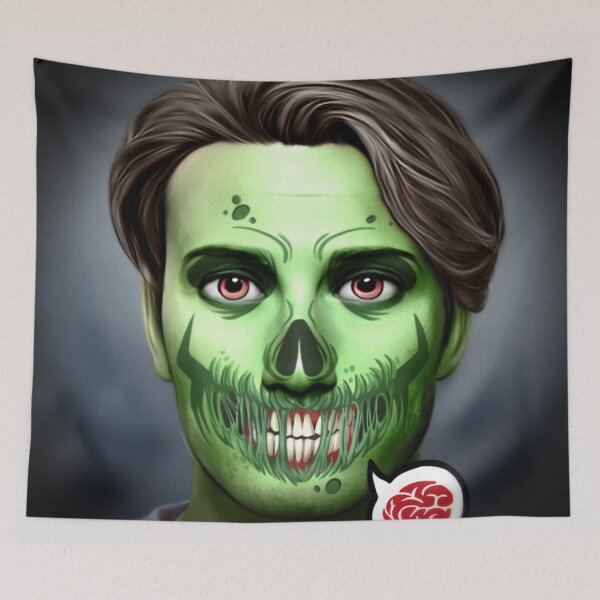Item preview, Green Zombie Hannibal with Brain designed and sold by orionlodubyal.