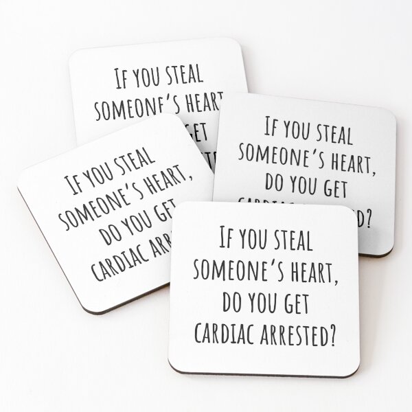 Item preview, Do you get cardiac arrested? - Funny Medical Puns - Heart Cardiology Illustration - For Doctors, Nurses, Pre Med, Healthcare Professionals, Medical School | Human Anatomy | Medical Musings  designed and sold by Medical Musings.