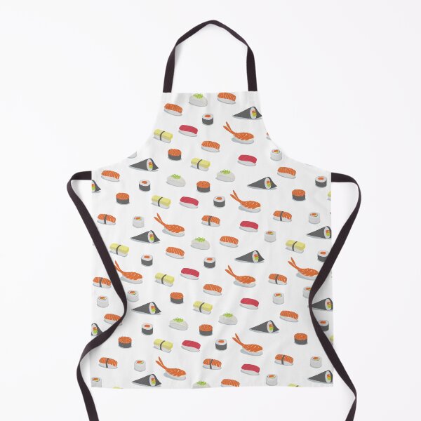 Item preview, Sushi pattern merchandise in white designed and sold by TheArtfulBadger.