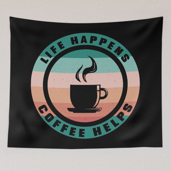 Item preview, life happens , coffee helps designed and sold by aither81.