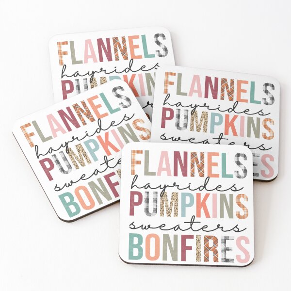 Item preview, Flannels Pumpkins Bonfires designed and sold by Organized Chaos Designs.