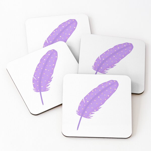 Item preview, Violet feather, colorful illustration designed and sold by OM-lova.