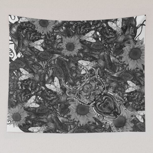 Item preview, Bug over flesh and flowers designed and sold by fakeface.