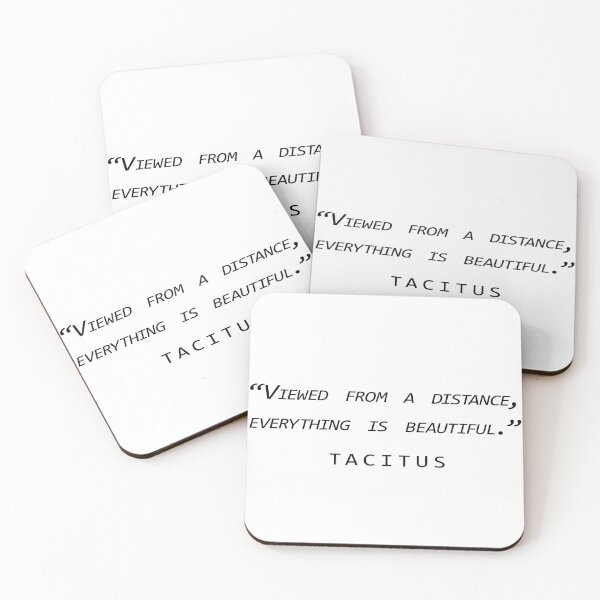 Item preview, Tacitus Beauty and Distance Quote Typography designed and sold by V0IDRACE.