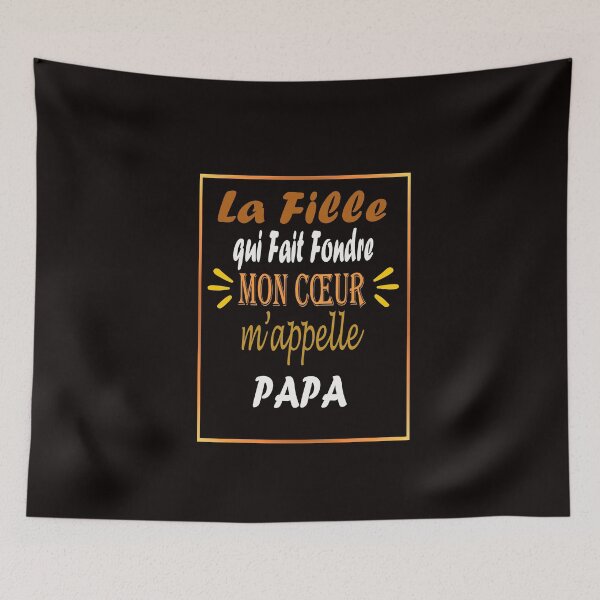 Item preview, Papa Fille Fait Fondre Mon Cœur T-Shirt designed and sold by toufikpromo.