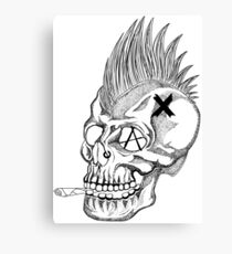 Skull Punk Canvas Print