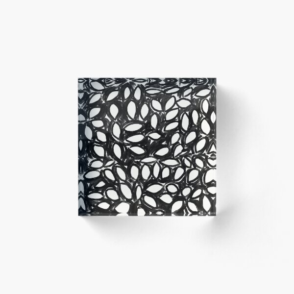 Deconstructed collage Acrylic Block