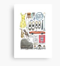 La La Land Illustration Jazz Saxophone Music Musical Canvas Print