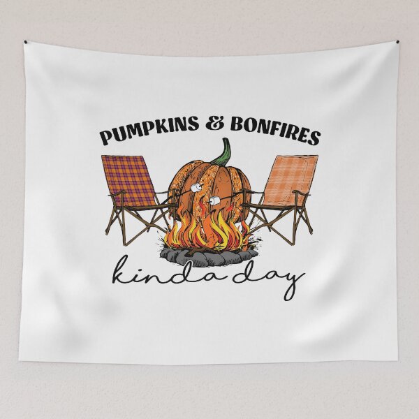 Item preview, Thanksgiving Pumpkins And Bonfires Kinda Day designed and sold by my-pro-designer.