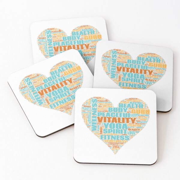 Item preview, Yoga Heart Word Cloud designed and sold by WordCloudStore.