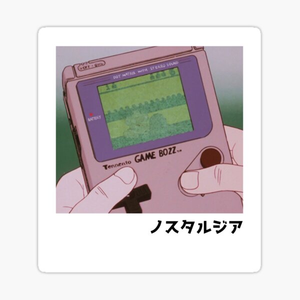 Item preview, Anime Retro Gaming Handheld | Retro Anime Aesthetic designed and sold by PopUpShirt.