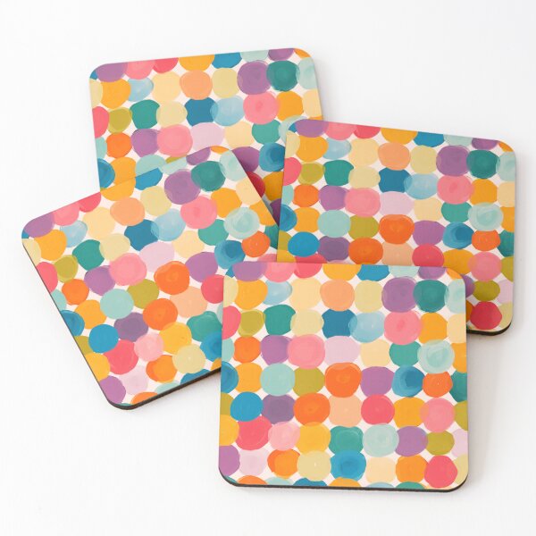 Item preview, Bright and colorful dot pattern, maximalist painting designed and sold by morgansgoods.
