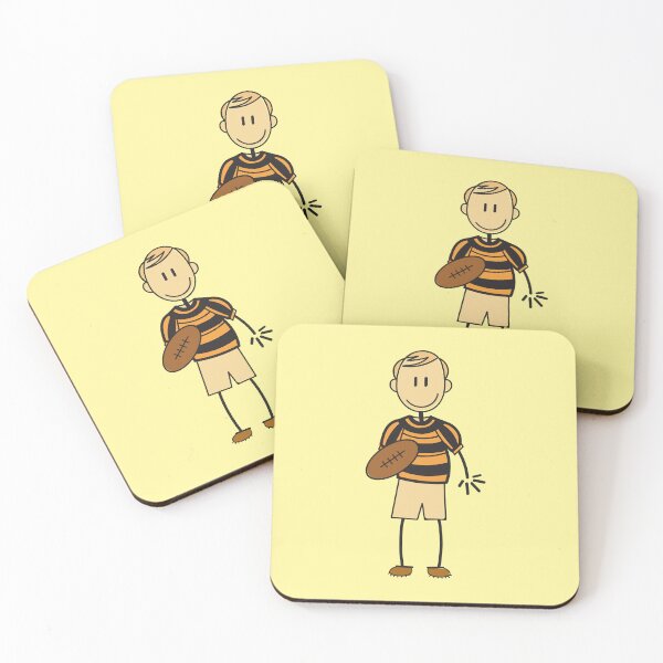 Item preview, Cute Man Playing Rugby designed and sold by SpecAli.