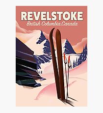 Revelstoke British Columbia, Canada Ski poster Photographic Print