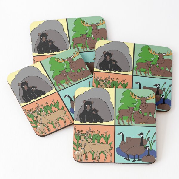 Item preview, Woodland Families Blocks designed and sold by MarjorieHoweArt.