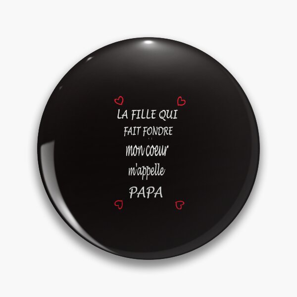 Item preview, La fille qui fait fondre mon coeur m'appelle papa T-Shirt designed and sold by toufikpromo.