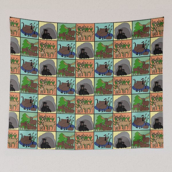 Item preview, Woodland Families Blocks designed and sold by MarjorieHoweArt.