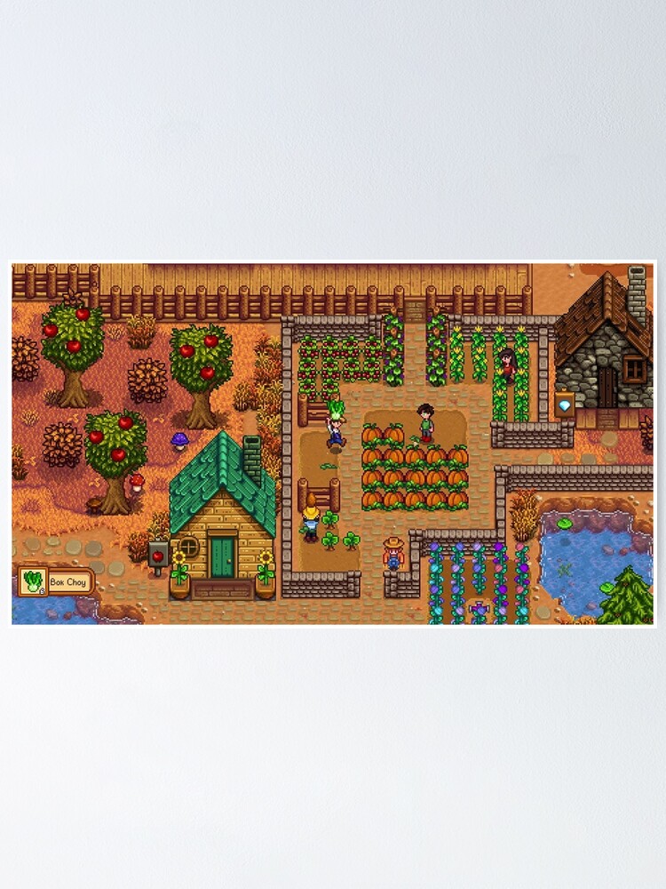 "Stardew Valley Map 11" Poster for Sale by zenlesszone Redbubble