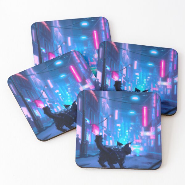 Item preview, Cat in a Neon City designed and sold by RoboRenaissance.