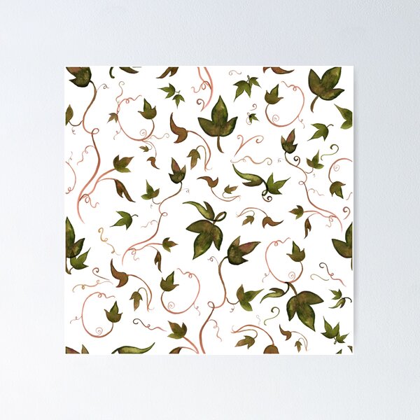 Item preview, Twirling Vines Olive & Orange designed and sold by Peculiaris.