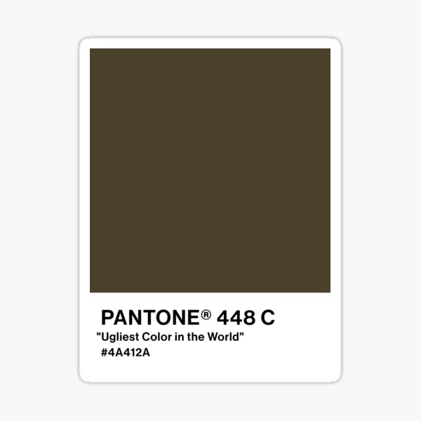PANTONE "Ugliest Color in the World" Sticker