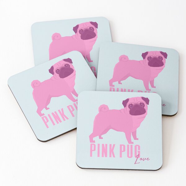 Item preview, Pink Pug Love- Cute dog in pink designed and sold by tinytiger77.