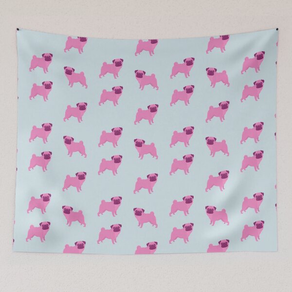 Item preview, Pink Pug Love- Cute dog in pink designed and sold by tinytiger77.