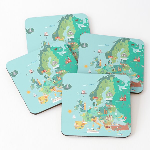 Item preview, Map of Europe designed and sold by Antikwar.