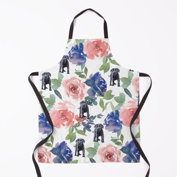 Item preview, A floral and black labrador design. designed and sold by Doggymadness.