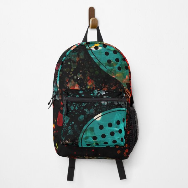 Item preview, Watercolor Splash Padel Racket - Black designed and sold by PadelTees.