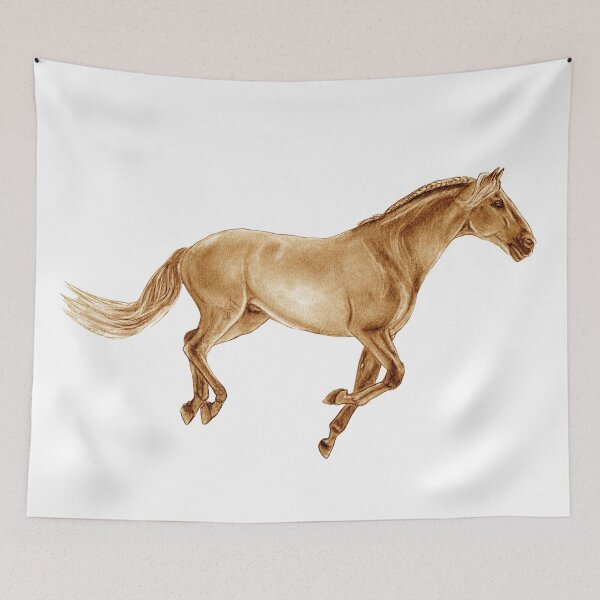 Item preview, Galloping horse 3 - brown colorized version designed and sold by SylvieG18.
