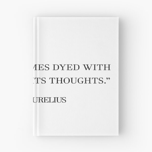 Item preview, Marcus Aurelius Color of Thoughts Quote Typography designed and sold by V0IDRACE.