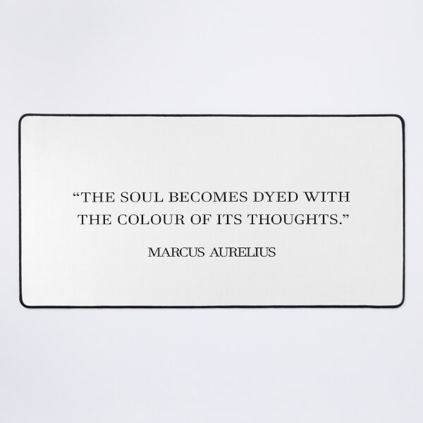 Item preview, Marcus Aurelius Color of Thoughts Quote Typography designed and sold by V0IDRACE.
