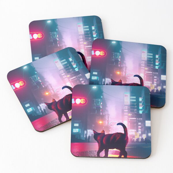 Item preview, Cat in a Neon City designed and sold by RoboRenaissance.