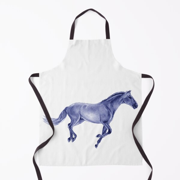 Item preview, Galloping horse 3 - blue colorized version designed and sold by SylvieG18.