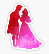 Prince and Princess Inspired Silhouette Sticker