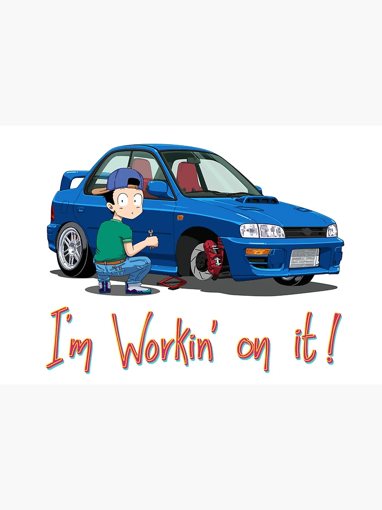 JDM Subaru Impreza WRX STI (GC8) Anime style Cartoon 
