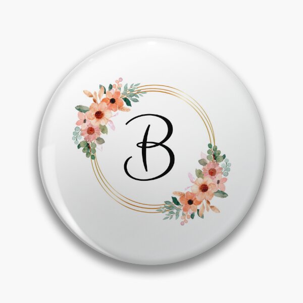 Item preview, Monogram Letter B | Coral Floral Design designed and sold by JustSeasons.