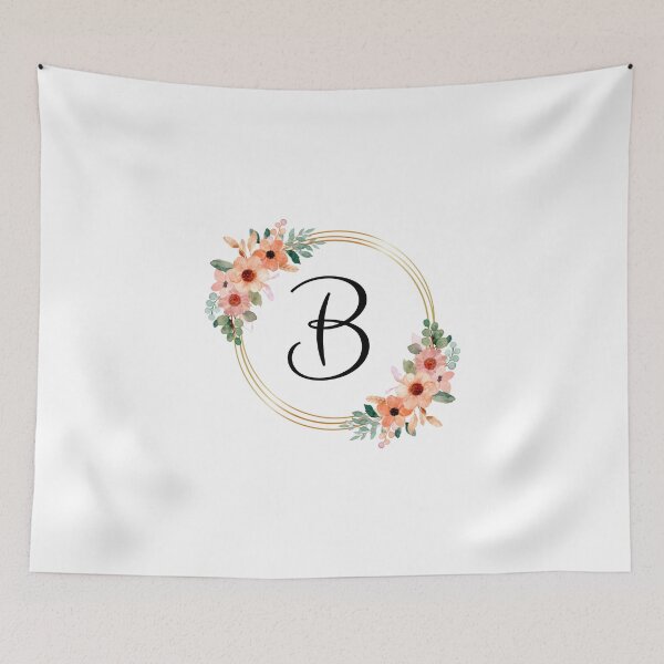 Item preview, Monogram Letter B | Coral Floral Design designed and sold by JustSeasons.